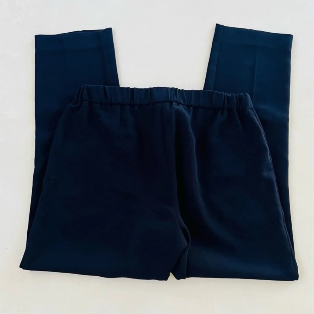Wilfred High Rise Navy Black Straight Leg Trousers 10